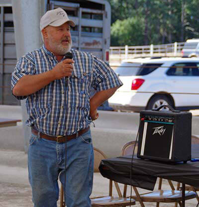 Greg Todd speaking at Nebraska Angus Tour